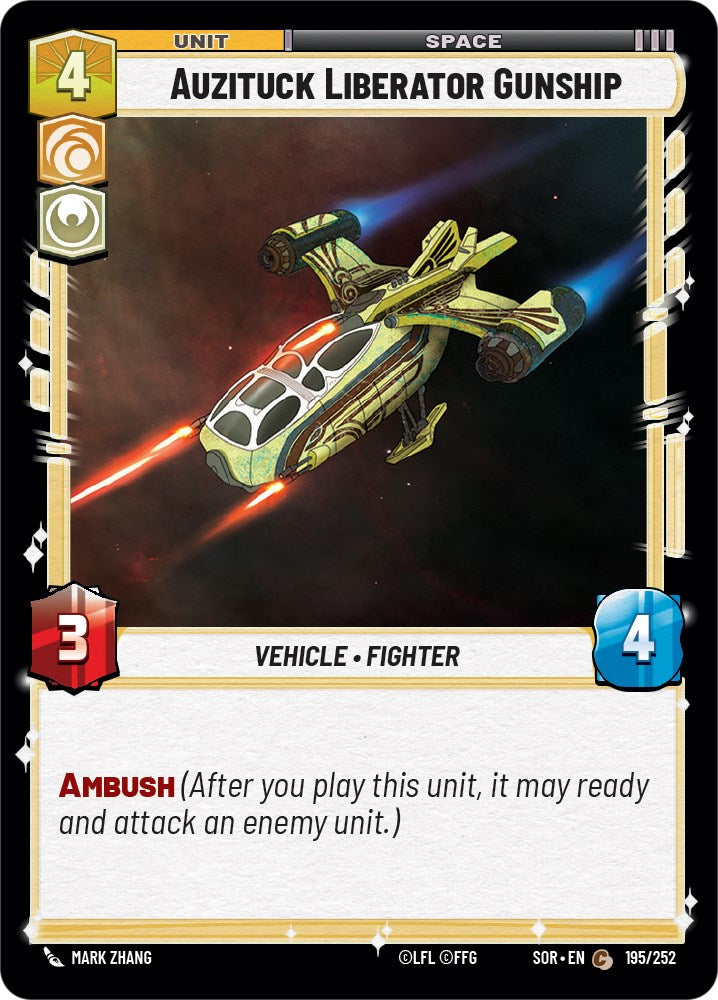 Auzituck Liberator Gunship (195/252) [Spark of Rebellion] | Arkham Games and Comics