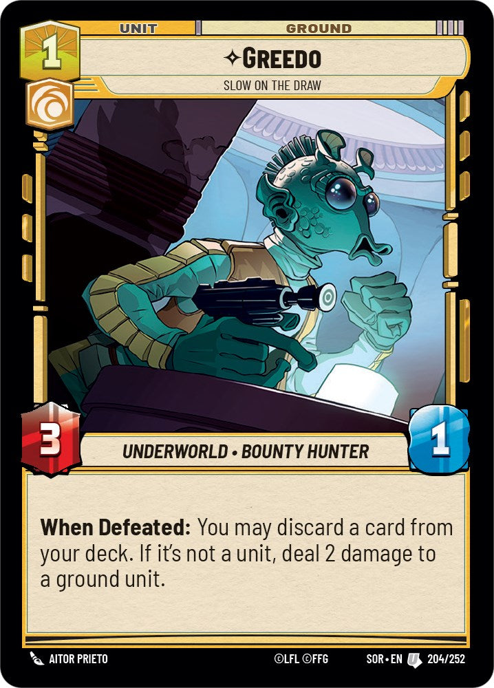 Greedo - Slow on the Draw (204/252) [Spark of Rebellion] | Arkham Games and Comics