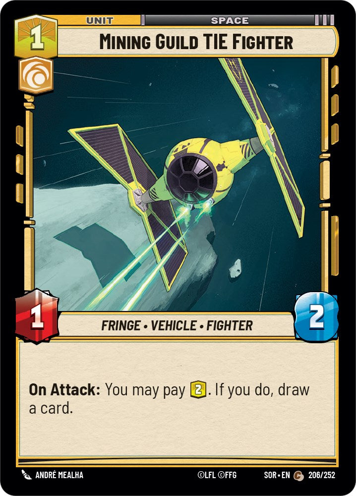 Mining Guild TIE Fighter (206/252) [Spark of Rebellion] | Arkham Games and Comics