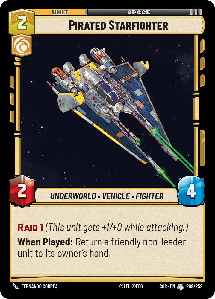Pirated Starfighter (209/252) [Spark of Rebellion] | Arkham Games and Comics