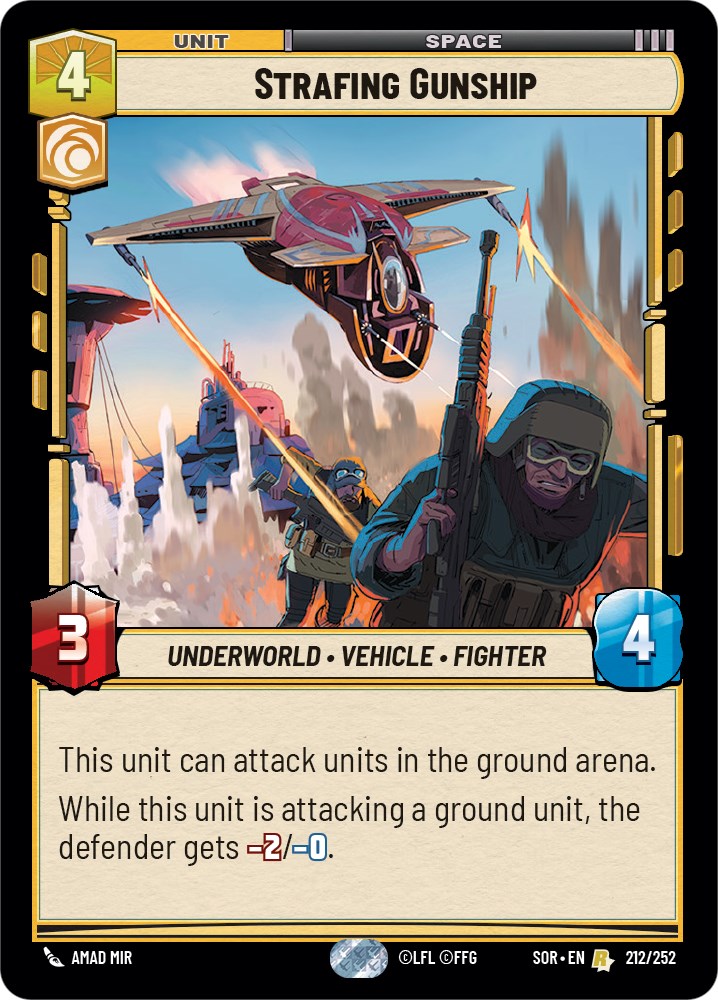 Strafing Gunship (212/252) [Spark of Rebellion] | Arkham Games and Comics