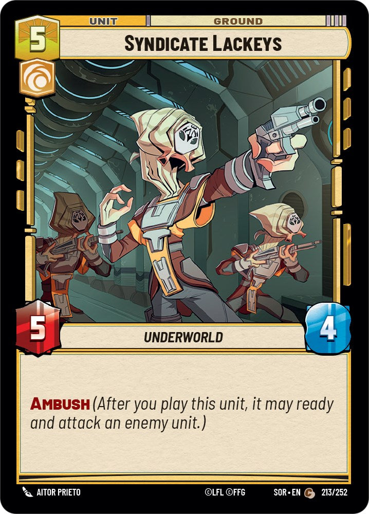 Syndicate Lackeys (213/252) [Spark of Rebellion] | Arkham Games and Comics