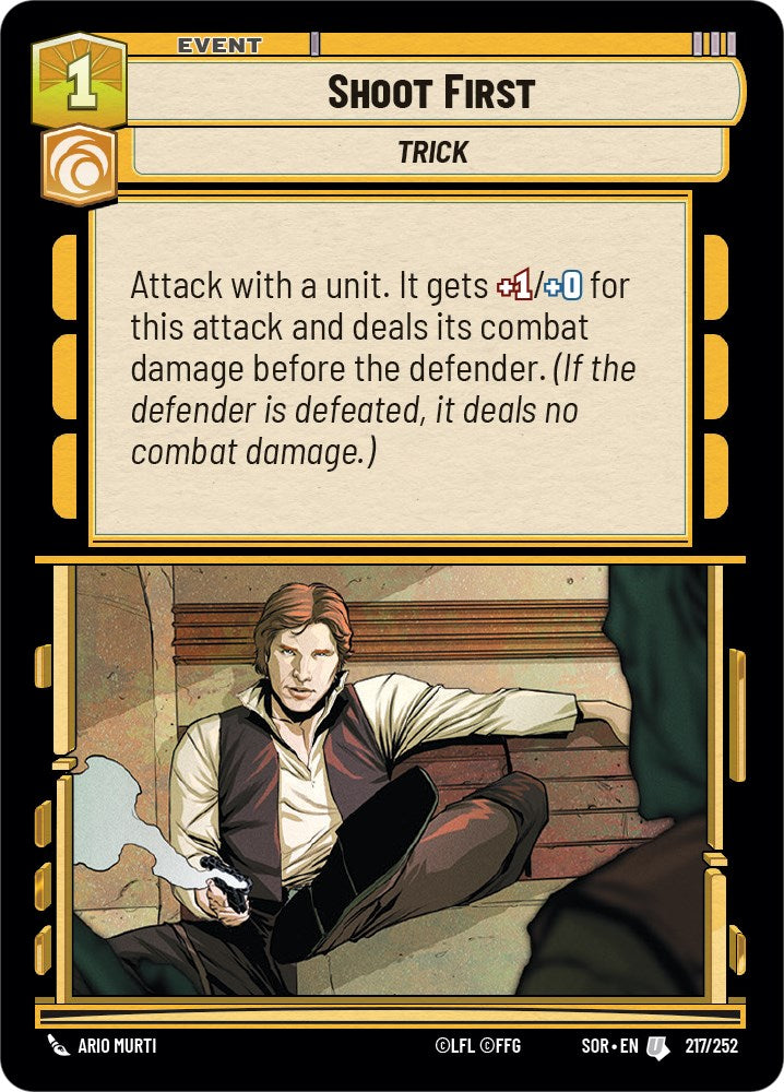 Shoot First (217/252) [Spark of Rebellion] | Arkham Games and Comics