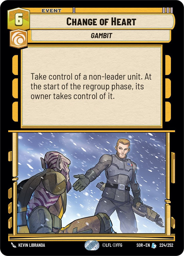 Change of Heart (224/252) [Spark of Rebellion] | Arkham Games and Comics