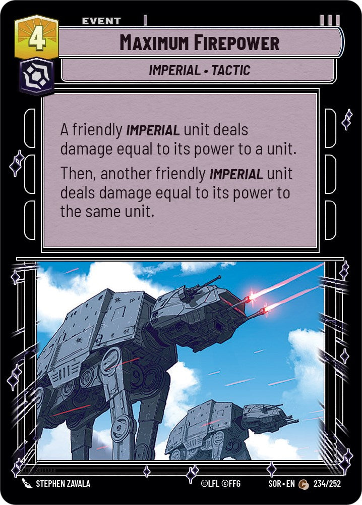 Maximum Firepower (234/252) [Spark of Rebellion] | Arkham Games and Comics