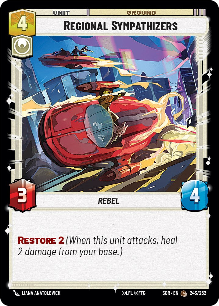 Regional Sympathizers (243/252) [Spark of Rebellion] | Arkham Games and Comics