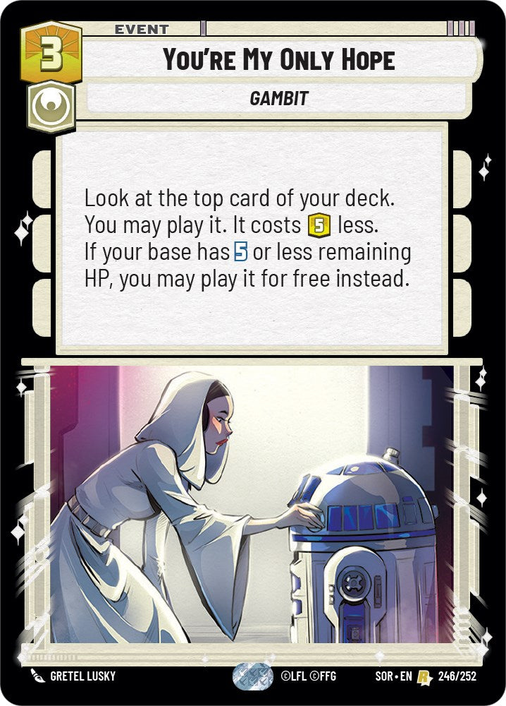You're My Only Hope (246/252) [Spark of Rebellion] | Arkham Games and Comics