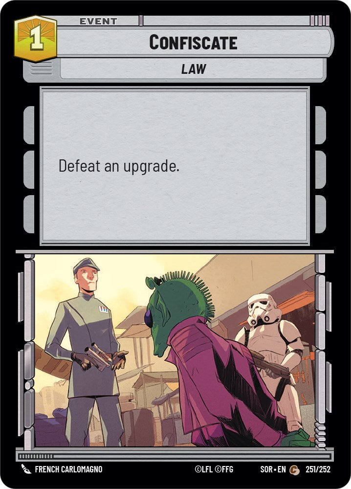 Confiscate (251/252) [Spark of Rebellion] | Arkham Games and Comics