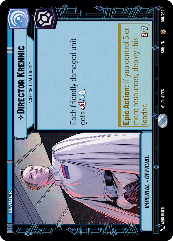 Director Krennic - Aspiring to Authority (001/252) [Spark of Rebellion] | Arkham Games and Comics