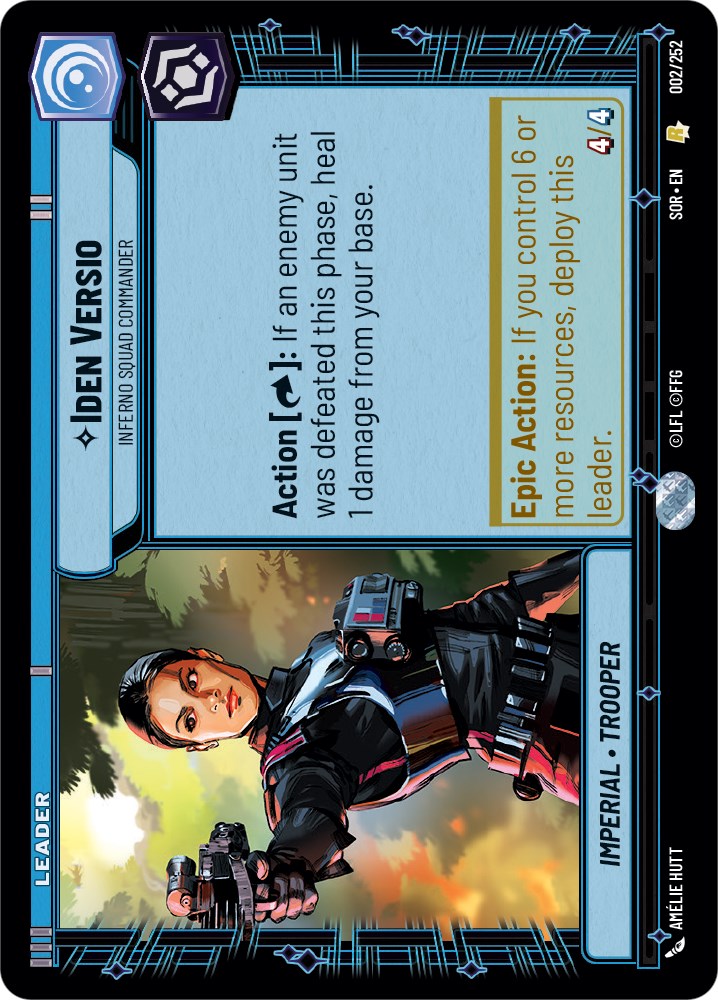 Iden Versio - Inferno Squad Commander (002/252) [Spark of Rebellion] | Arkham Games and Comics