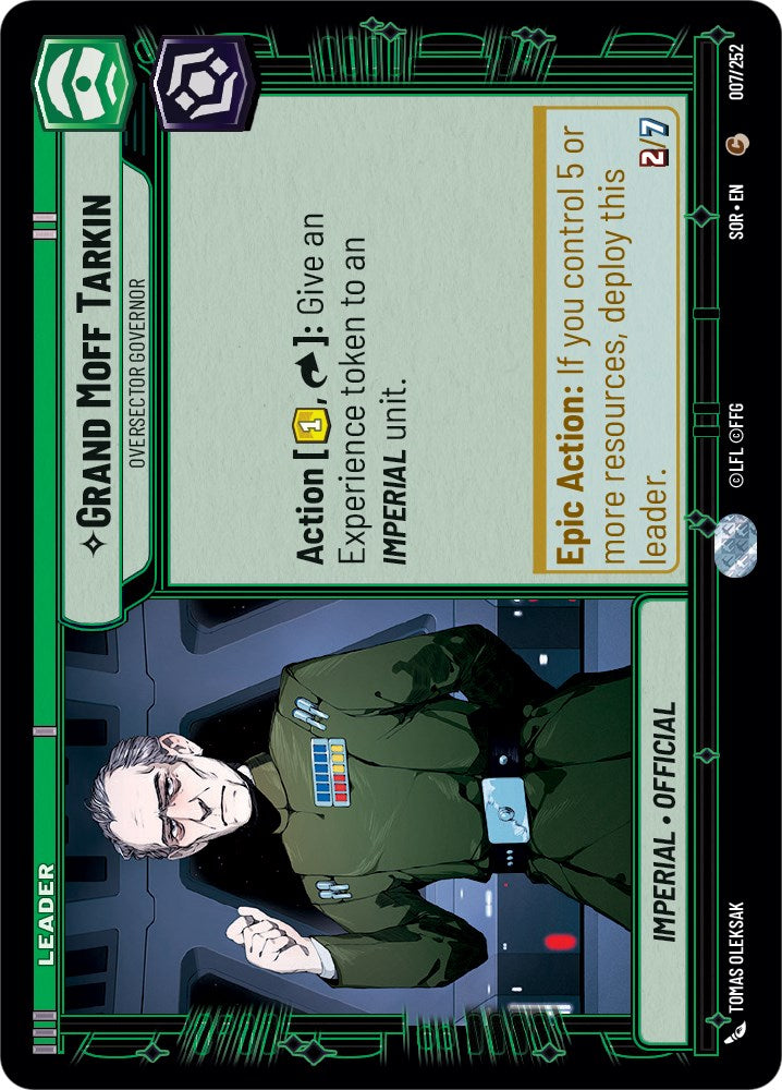 Grand Moff Tarkin - Oversector Governor (007/252) [Spark of Rebellion] | Arkham Games and Comics