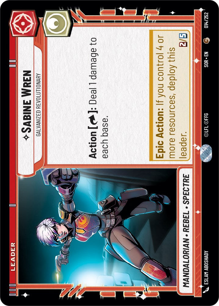 Sabine Wren - Galvanized Revolutionary (014/252) [Spark of Rebellion] | Arkham Games and Comics