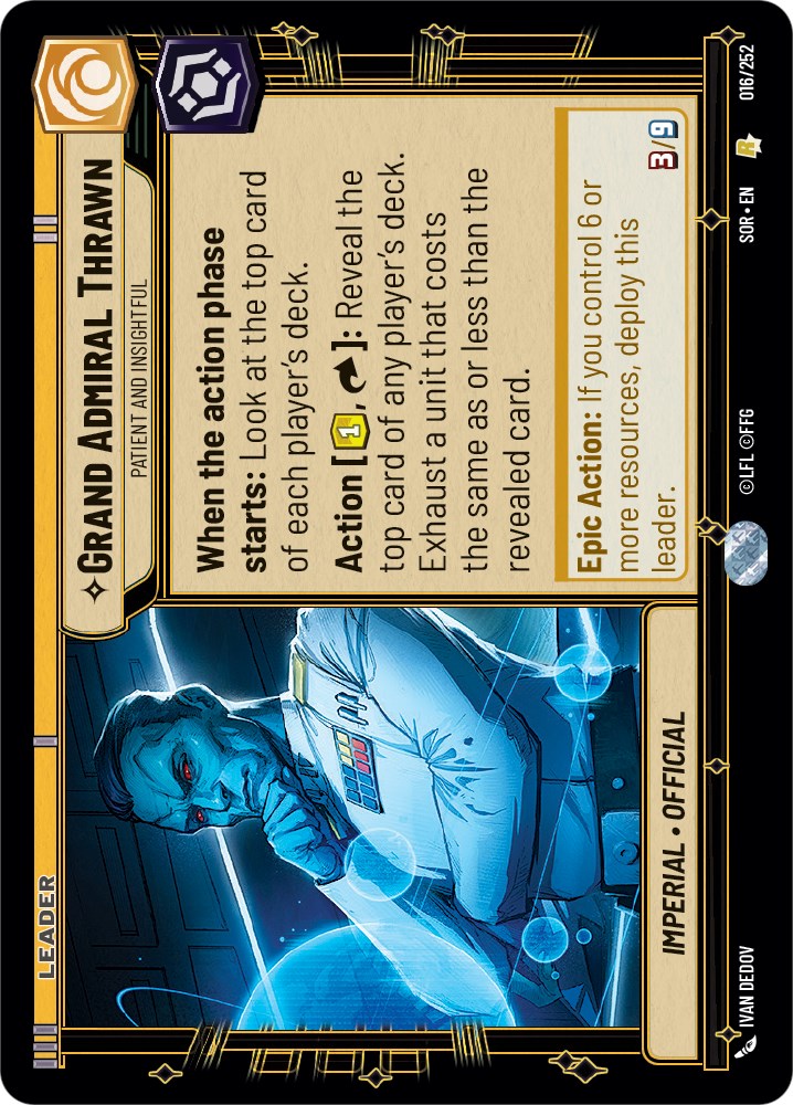 Grand Admiral Thrawn - Patient and Insightful (016/252) [Spark of Rebellion] | Arkham Games and Comics
