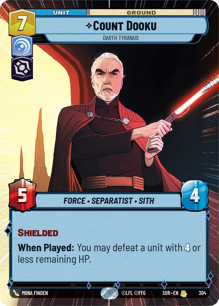 Count Dooku - Darth Tyranus (Hyperspace) (304) [Spark of Rebellion] | Arkham Games and Comics