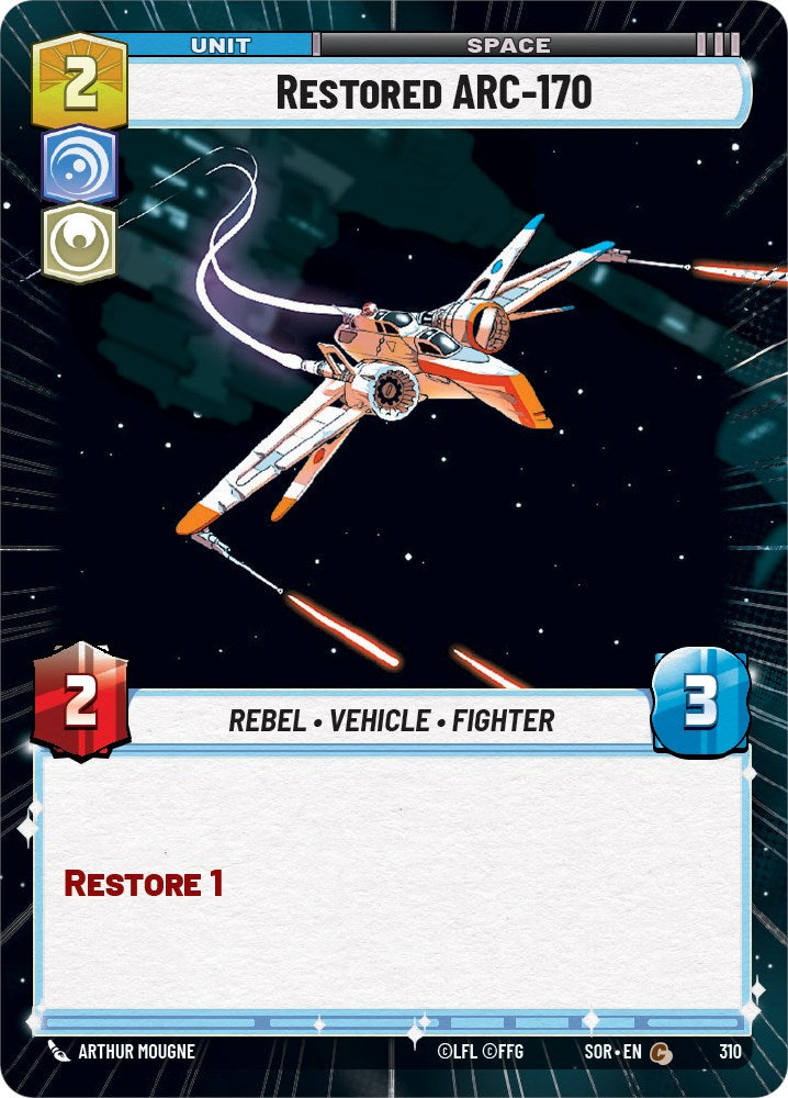 Restored ARC-170 (Hyperspace) (310) [Spark of Rebellion] | Arkham Games and Comics