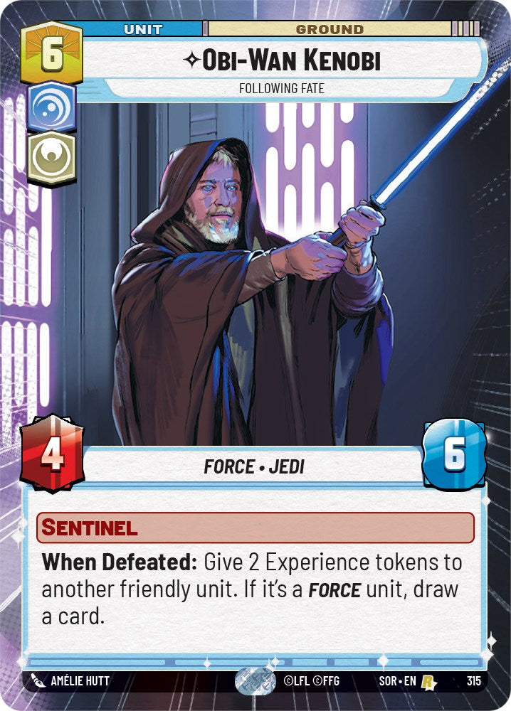 Obi-Wan Kenobi - Following Fate (Hyperspace) (315) [Spark of Rebellion] | Arkham Games and Comics