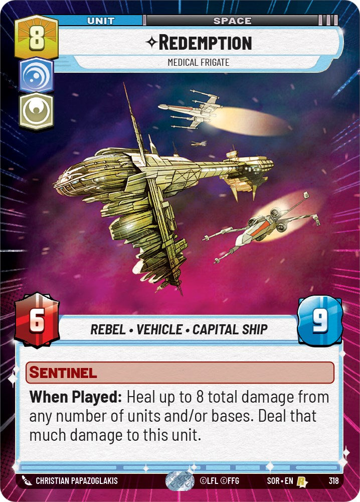 Redemption - Medical Frigate (Hyperspace) (318) [Spark of Rebellion] | Arkham Games and Comics