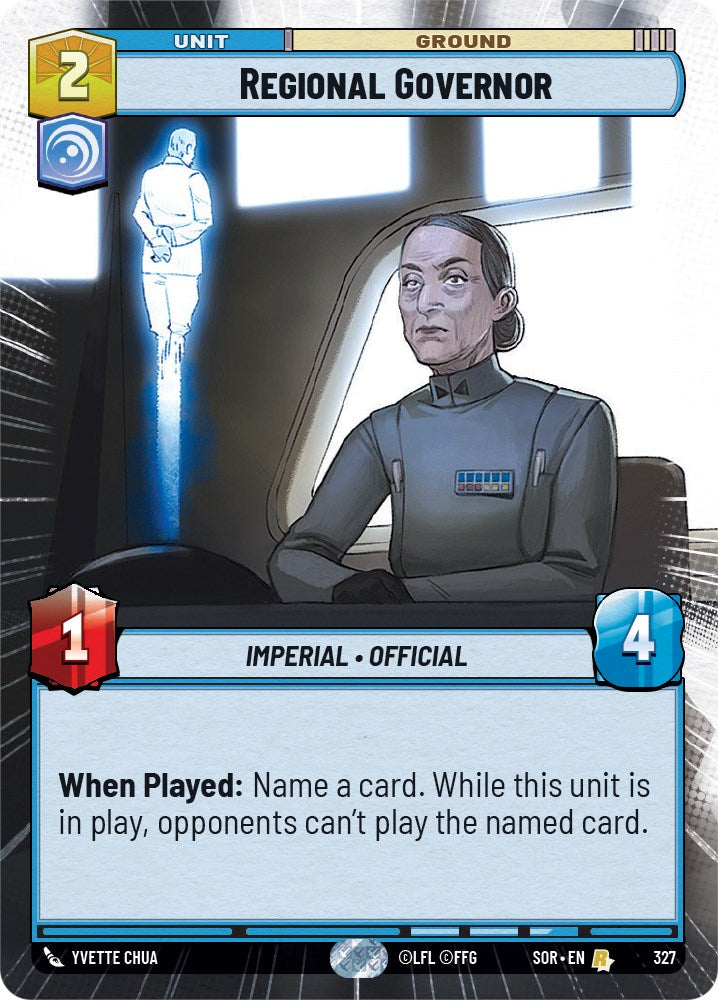 Regional Governor (Hyperspace) (327) [Spark of Rebellion] | Arkham Games and Comics