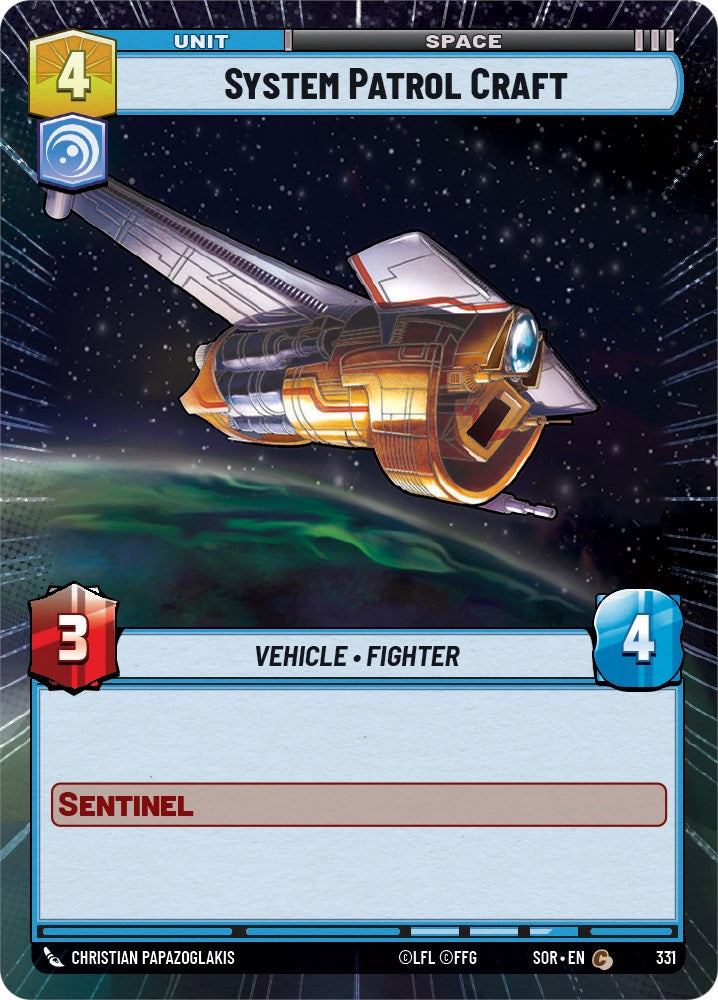 System Patrol Craft (Hyperspace) (331) [Spark of Rebellion] | Arkham Games and Comics