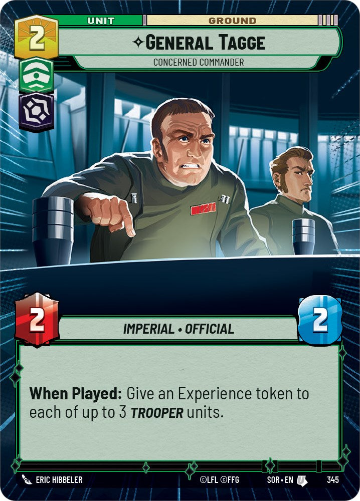 General Tagge - Concerned Commander (Hyperspace) (345) [Spark of Rebellion] | Arkham Games and Comics