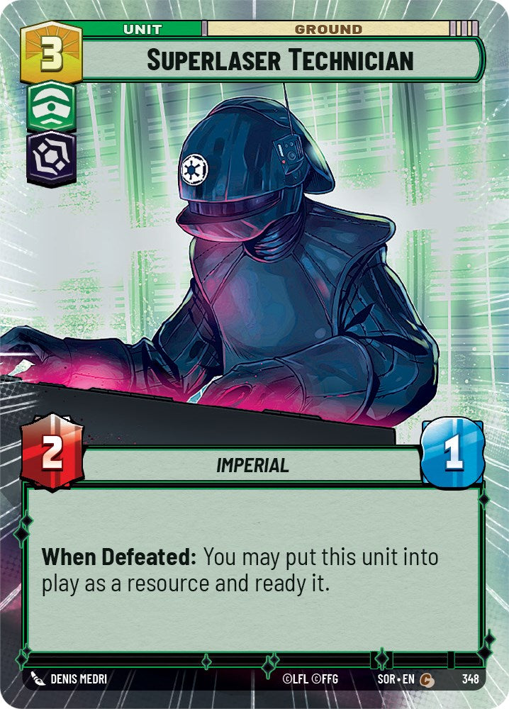 Superlaser Technician (Hyperspace) (348) [Spark of Rebellion] | Arkham Games and Comics