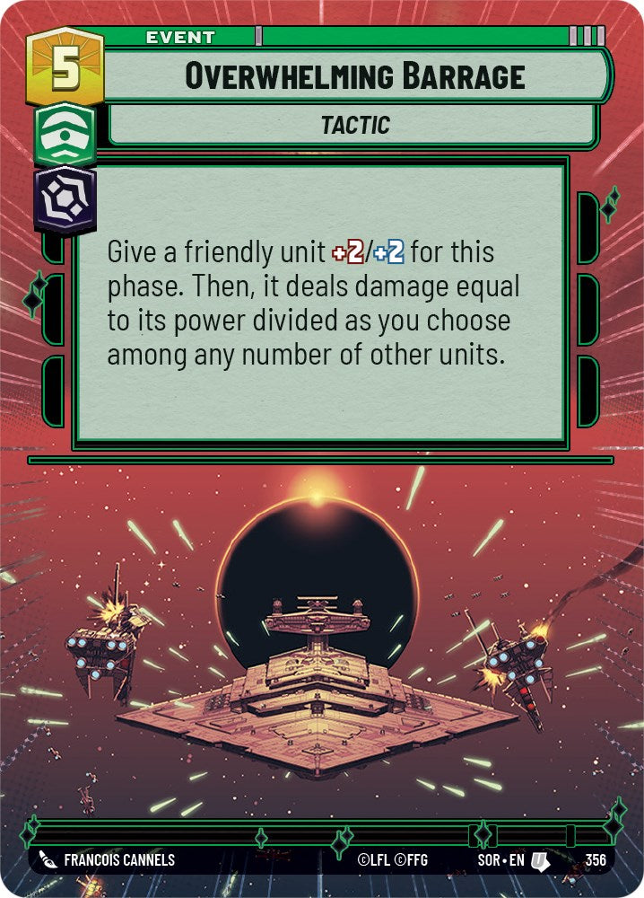 Overwhelming Barrage (Hyperspace) (356) [Spark of Rebellion] | Arkham Games and Comics