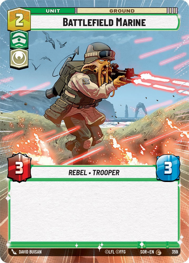 Battlefield Marine (Hyperspace) (359) [Spark of Rebellion] | Arkham Games and Comics