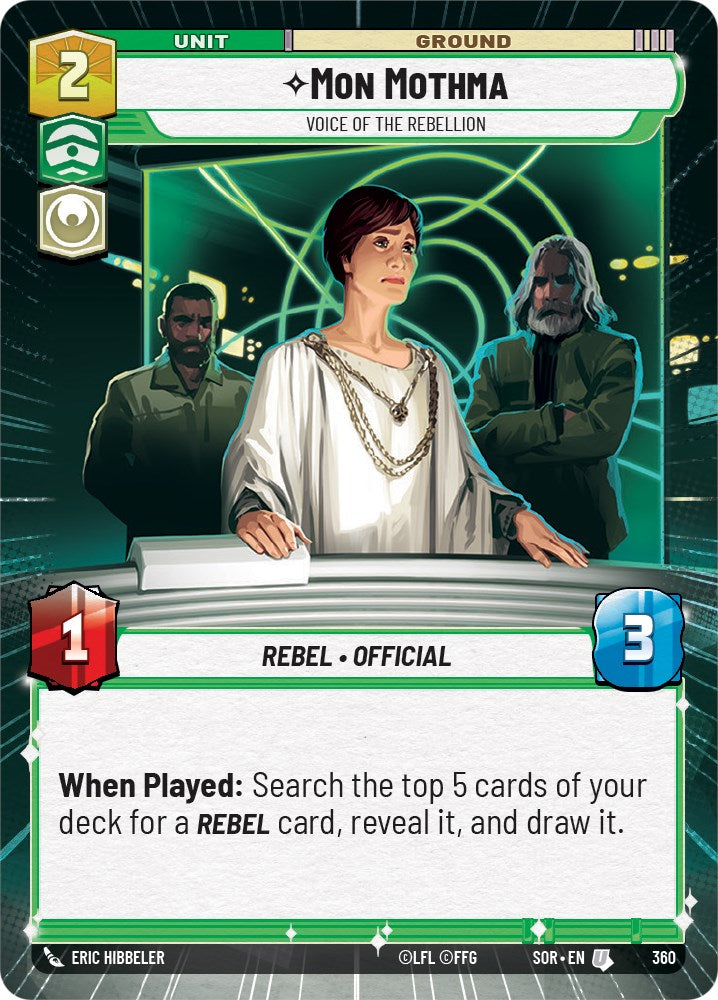 Mon Mothma - Voice of the Rebellion (Hyperspace) (360) [Spark of Rebellion] | Arkham Games and Comics
