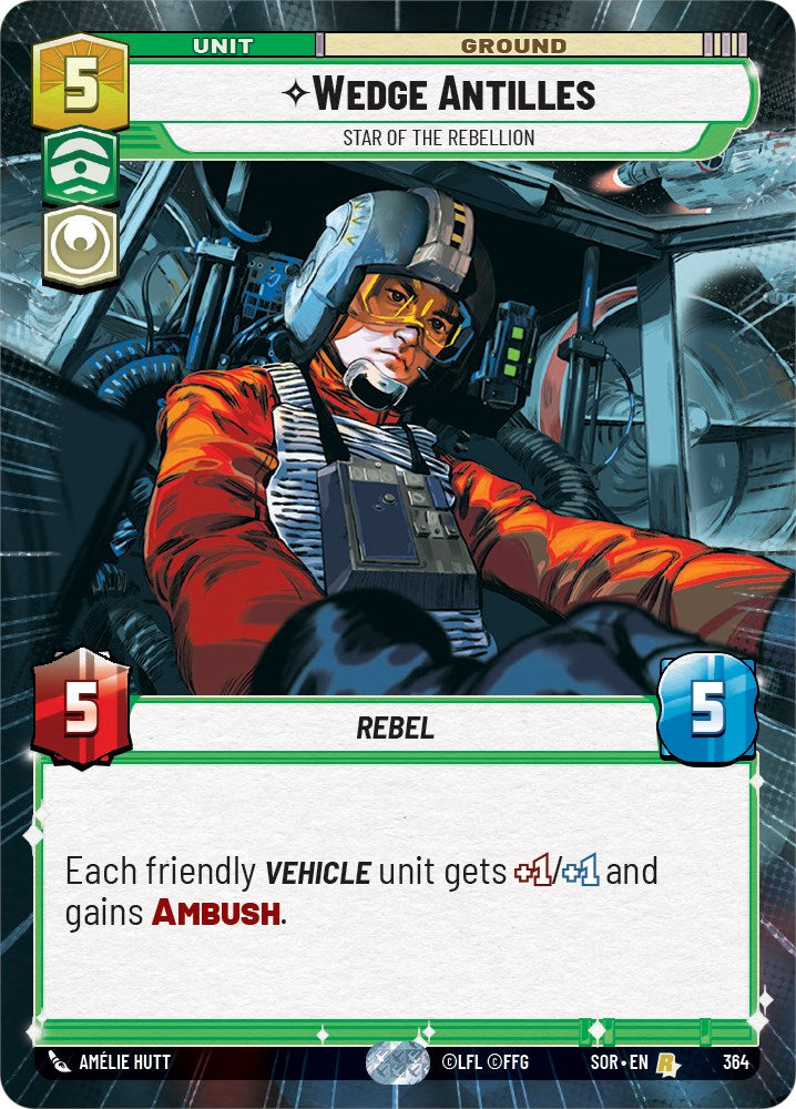 Wedge Antilles - Star of the Rebellion (Hyperspace) (364) [Spark of Rebellion] | Arkham Games and Comics
