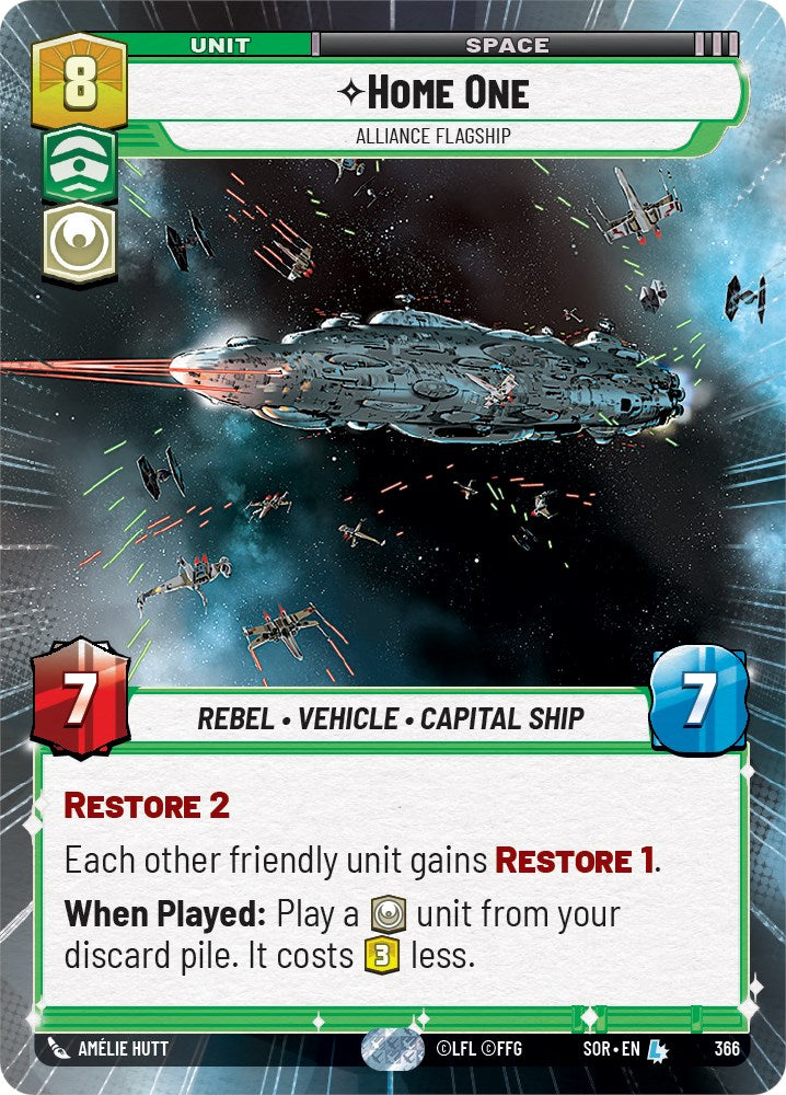 Home One - Alliance Flagship (Hyperspace) (366) [Spark of Rebellion] | Arkham Games and Comics