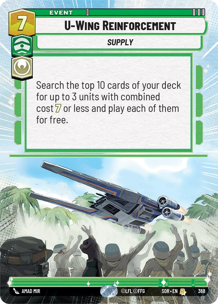 U-Wing Reinforcement (Hyperspace) (368) [Spark of Rebellion] | Arkham Games and Comics
