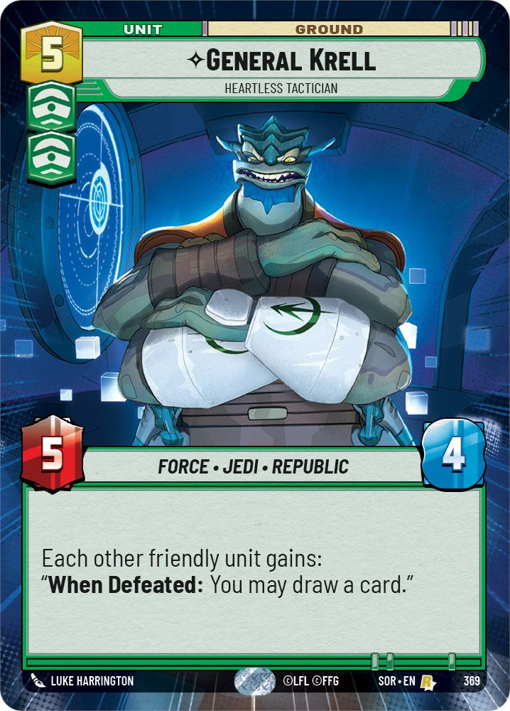 General Krell - Heartless Tactician (Hyperspace) (369) [Spark of Rebellion] | Arkham Games and Comics