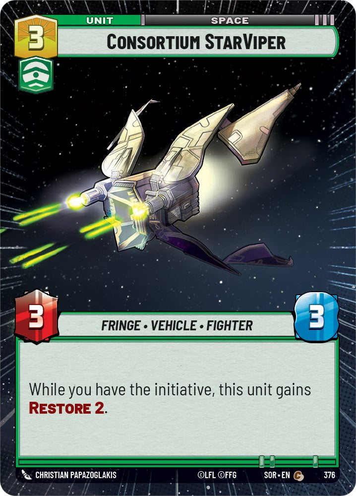 Consortium StarViper (Hyperspace) (376) [Spark of Rebellion] | Arkham Games and Comics