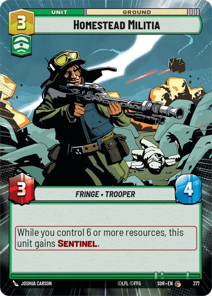 Homestead Militia (Hyperspace) (377) [Spark of Rebellion] | Arkham Games and Comics