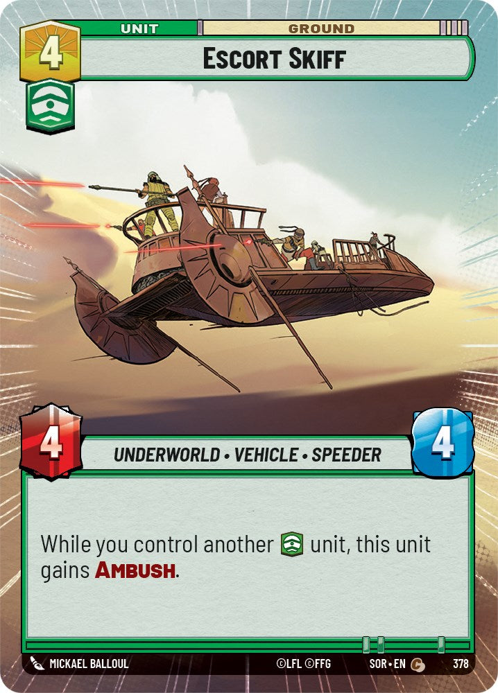 Escort Skiff (Hyperspace) (378) [Spark of Rebellion] | Arkham Games and Comics