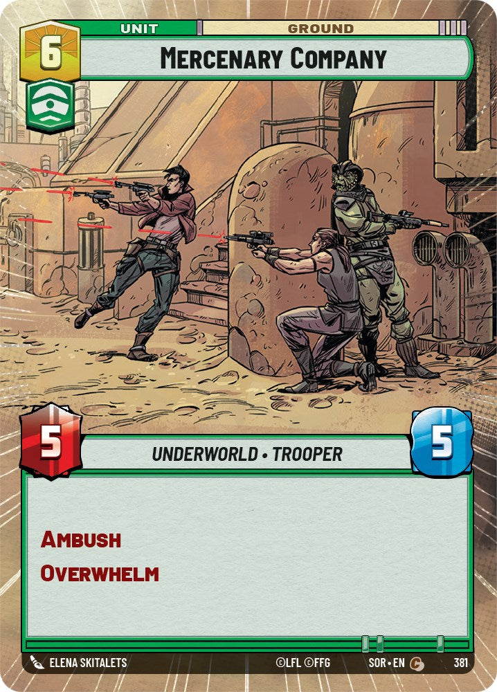 Mercenary Company (Hyperspace) (381) [Spark of Rebellion] | Arkham Games and Comics