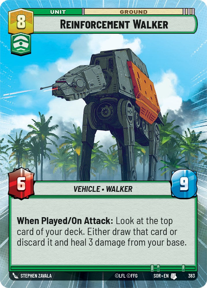 Reinforcement Walker (Hyperspace) (383) [Spark of Rebellion] | Arkham Games and Comics