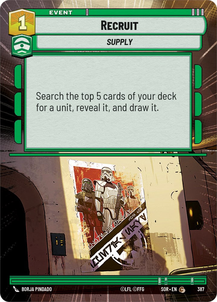 Recruit (Hyperspace) (387) [Spark of Rebellion] | Arkham Games and Comics