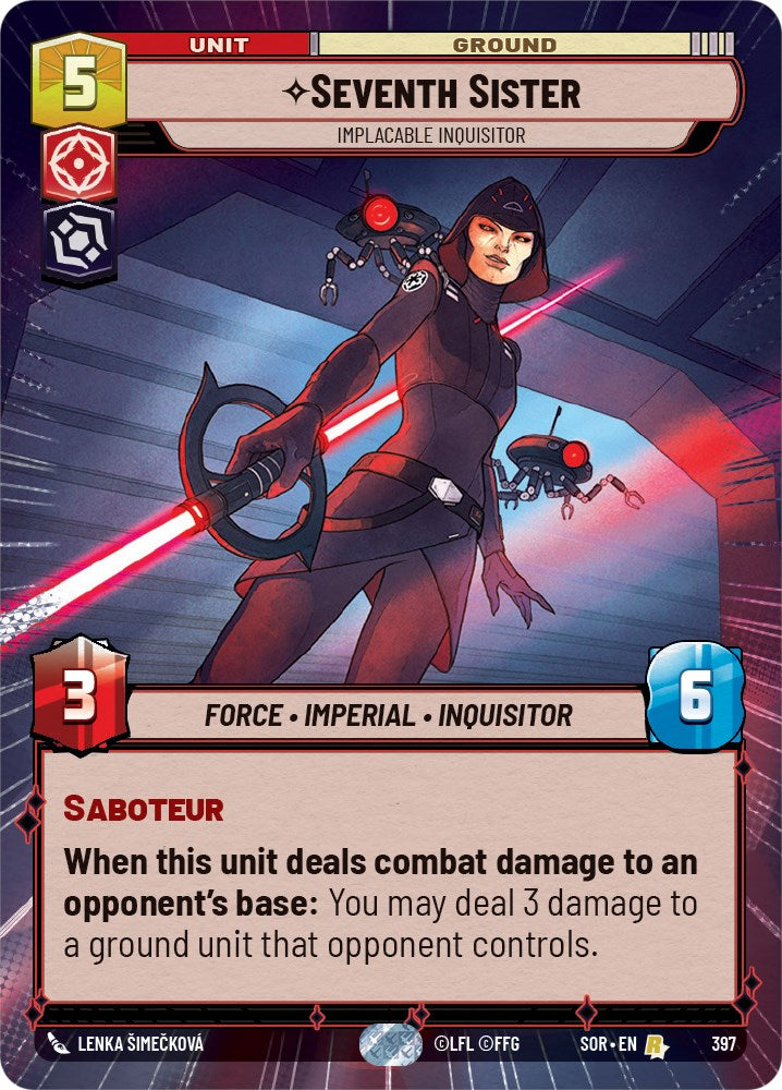 Seventh Sister - Implacable Inquisitor (Hyperspace) (397) [Spark of Rebellion] | Arkham Games and Comics