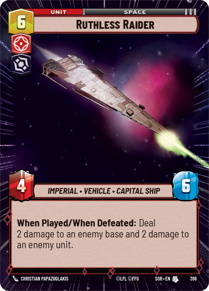 Ruthless Raider (Hyperspace) (398) [Spark of Rebellion] | Arkham Games and Comics