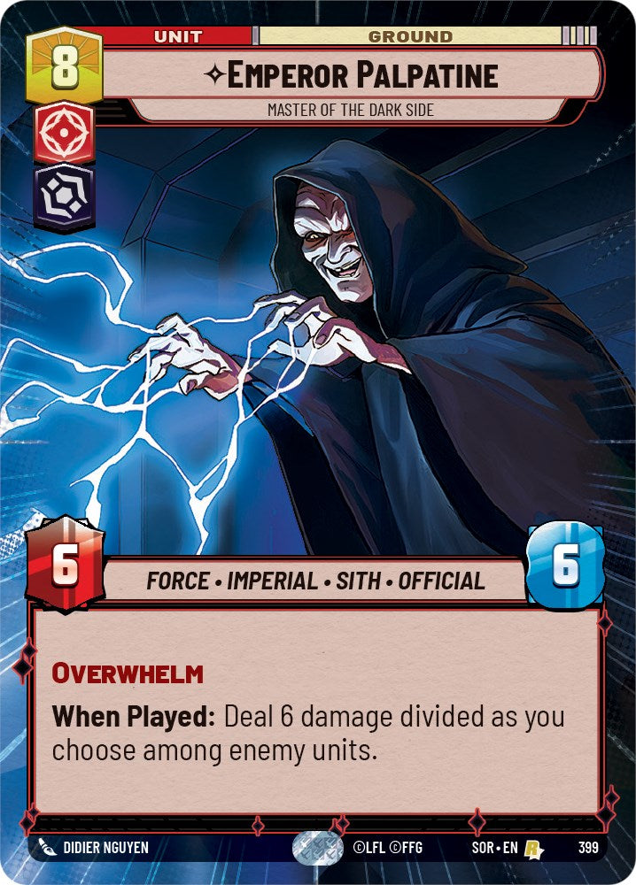 Emperor Palpatine - Master of the Dark Side (Hyperspace) (399) [Spark of Rebellion] | Arkham Games and Comics