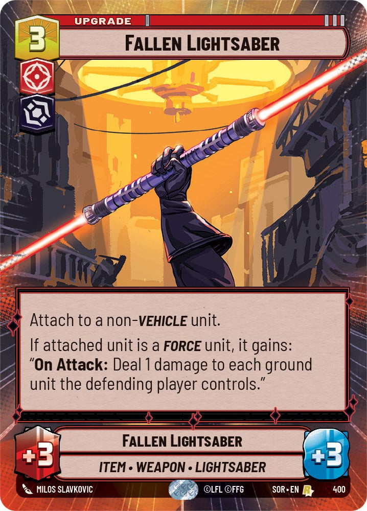 Fallen Lightsaber (Hyperspace) (400) [Spark of Rebellion] | Arkham Games and Comics