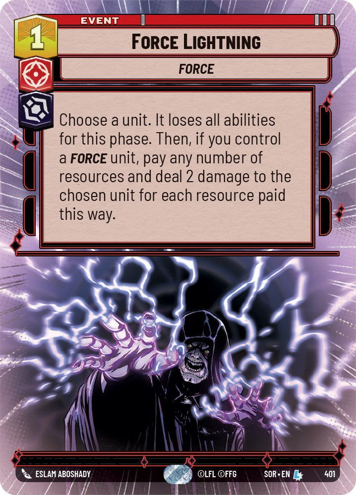 Force Lightning (Hyperspace) (401) [Spark of Rebellion] | Arkham Games and Comics
