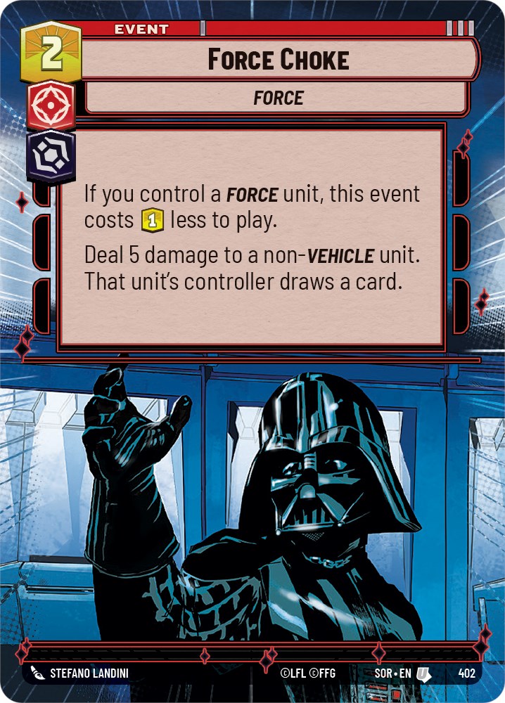 Force Choke (Hyperspace) (402) [Spark of Rebellion] | Arkham Games and Comics