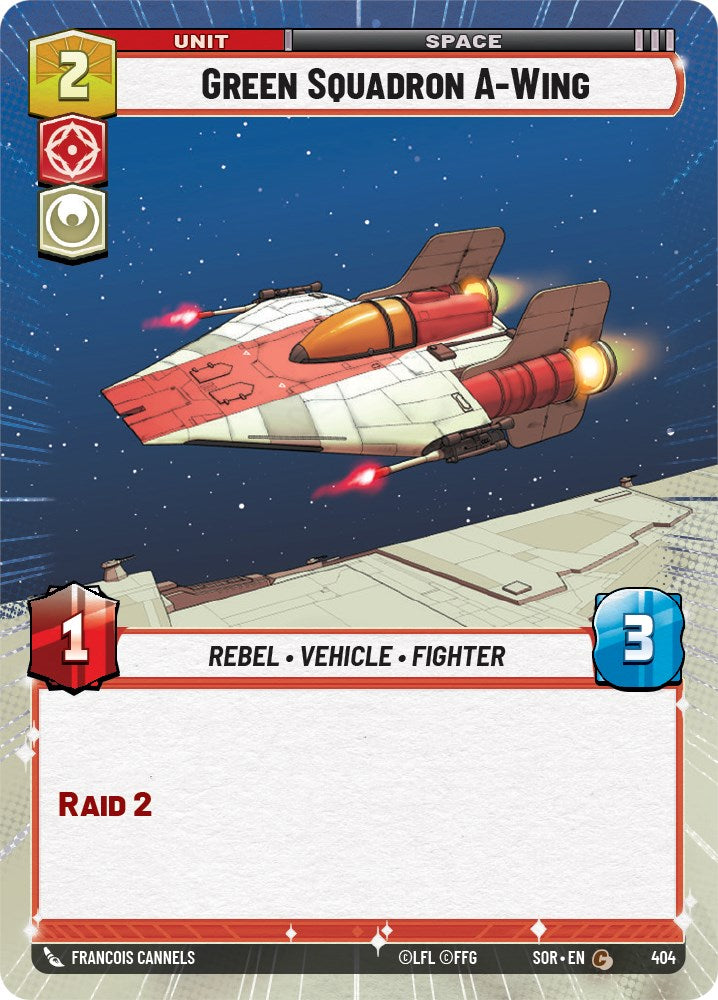 Green Squadron A-Wing (Hyperspace) (404) [Spark of Rebellion] | Arkham Games and Comics