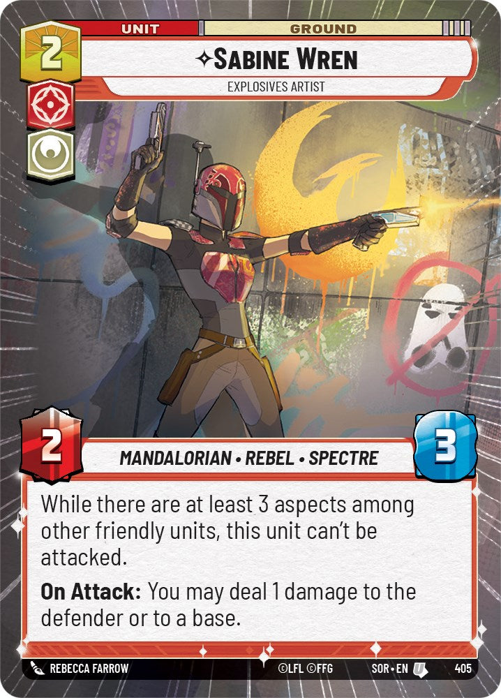 Sabine Wren - Explosives Artist (Hyperspace) (405) [Spark of Rebellion] | Arkham Games and Comics