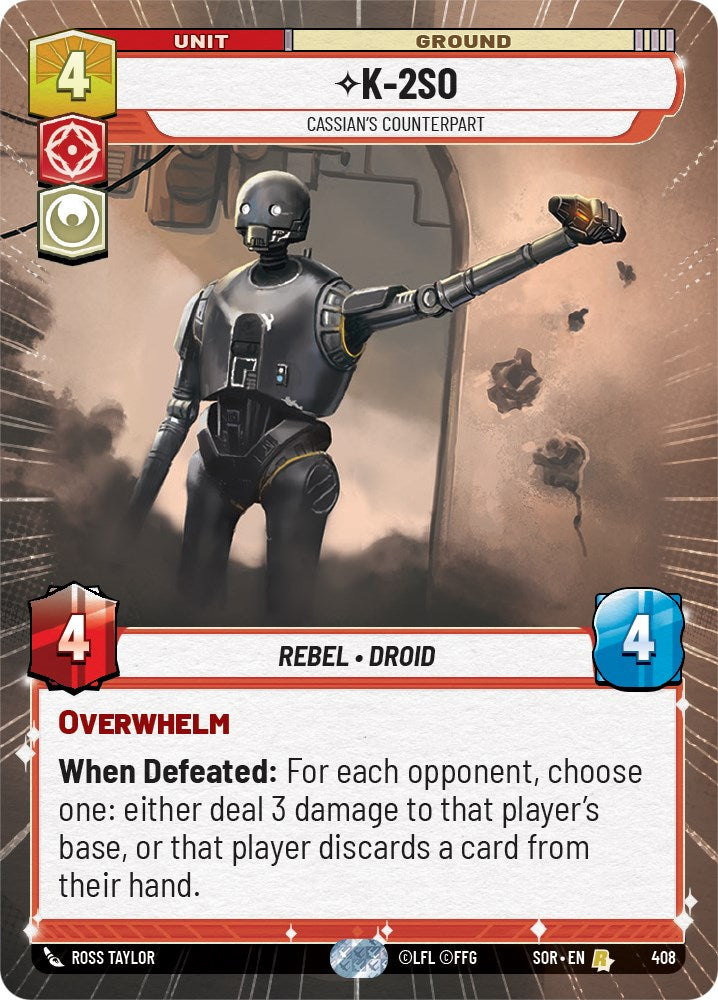 K-2SO - Cassian's Counterpart (Hyperspace) (408) [Spark of Rebellion] | Arkham Games and Comics