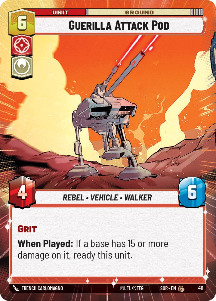 Guerilla Attack Pod (Hyperspace) (411) [Spark of Rebellion] | Arkham Games and Comics