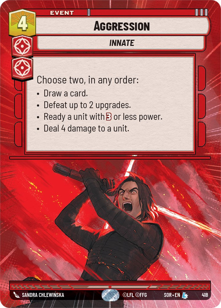 Aggression (Hyperspace) (418) [Spark of Rebellion] | Arkham Games and Comics