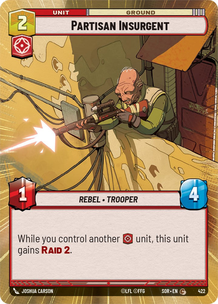 Partisan Insurgent (Hyperspace) (422) [Spark of Rebellion] | Arkham Games and Comics